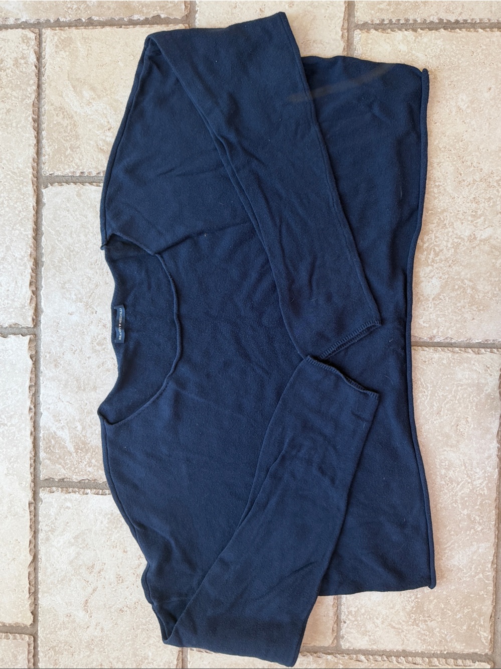 Brandy Melville Navy Off-the-Shoulder Sweater